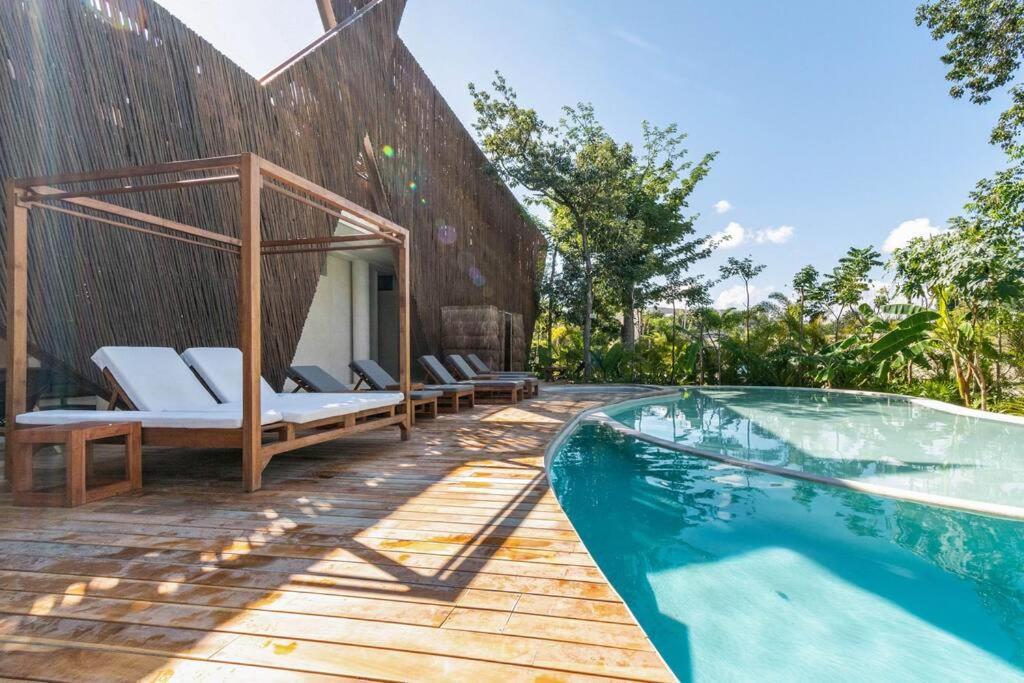 Exclusive Studio In A Gated Community By Casa Paraiso Тулум Екстериор снимка